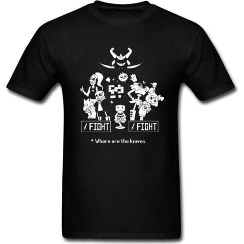 Fight Undertale T Shirt Men Crazy Tshirt Idiot Flower Tops Pixel Skull Rpg Game Tees Undertale Sans Clothes Group Sweatshirt