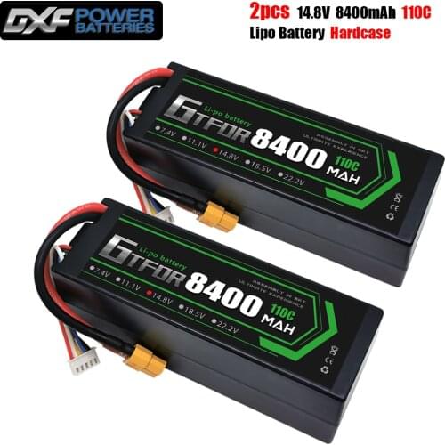 GTFDR lipo battery 2S 3S 4S 7.4V 11.1V 14.8V 8000mAh 6500mAh 60C 120C 110C 220C For 1/8 1/10 Buggy Sworkz RC Car Truck Buggy