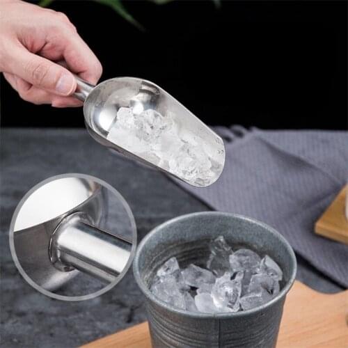 Stainless Steel Ice Shove Party Bar Buffet Kitchen Sugar Food Flour Candy Bin Scoop Buffet Shovel Wedding Bar Party Kitchen Tool