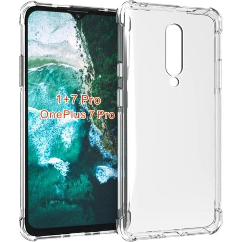 Crystal Clear Anti-slip Anti-Scratch Shockproof Durable Flexible TPU soft Case Cover for Oneplus 7 Pro/1+7 Pro