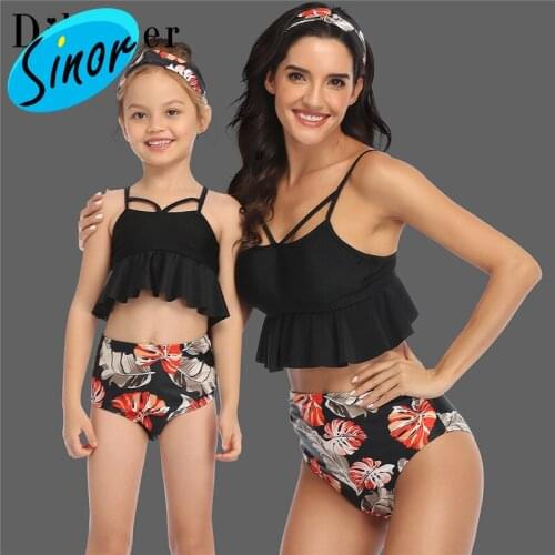 Cross-Border Special for Hi Fish New Parent-Child Swimsuits European and American Bikini Manufacturers Spot Swimsuits
