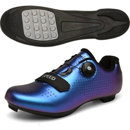 Super Light Self-locking Bicycle Shoes MTB Professional Anti-slip Shoes SPD Pedal Racing Road Bike Flat Shoes for Men and Women