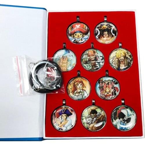 Cartoon One Piece Chopper Luffy Boa Hancock USOPP Franky Roronoa Zoro Pendant Necklace Keychain Cosplay