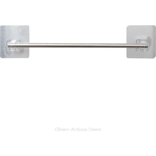 Stainless Steel Bath Towel Holder Wall Mounted Hanger Towel Rack Rod Organiser for Home Kitchen Bathroom Au20 20 Dropship