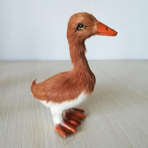 Real life toy wild duck hard modelabout 13x12cm,polyethylene&furs brown duck prop,handicraft home decoration Xmas gift b1066