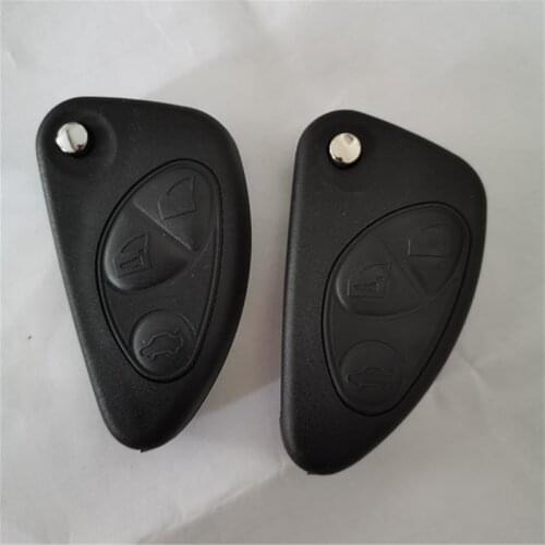 DAKATU Flip Remote Car Key Shell for Alfa Romeo 147 156 GT 2 3 Buttons Uncut Blade Blank Replacement