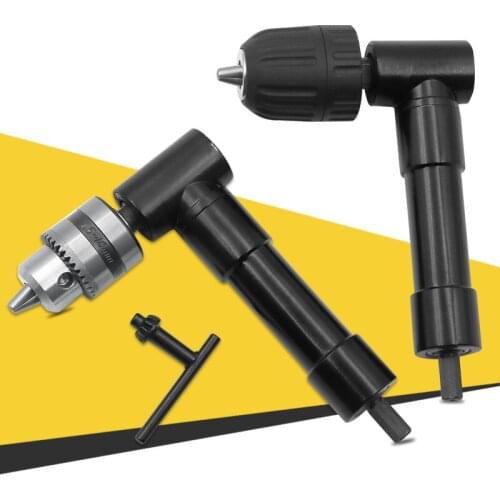 90 Degree Right Angle Electric drill Keyless three-jaw chuck corner Impact Drill Adapter Right Angle Bend Extension Adaptor