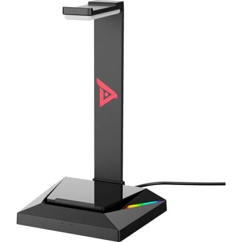 RGB Gaming Headset Stand With USB 2.0 +USB C 3.0 HUB Expansion Port For Gamers Headset Accessories