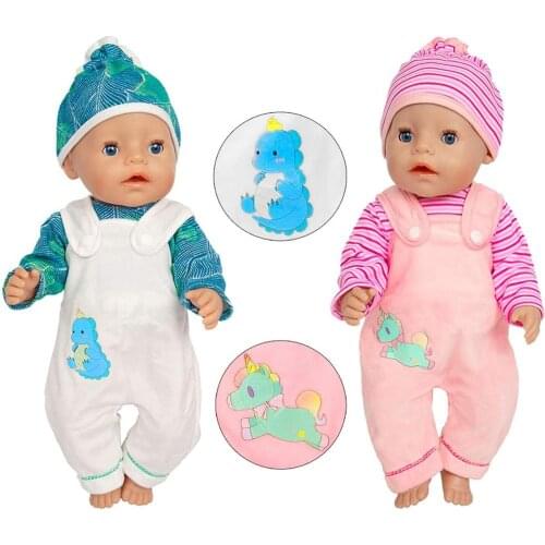 Hot Hat+T-shirt+Rompers Doll Clothes Fit For 43cm born baby Doll clothes reborn Doll Accessories