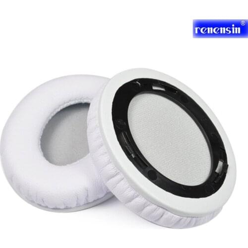 Renensin White headphone ear pads Foam Ear cushions cover For Monster Beats By Dr Dre Solo HD Headphone