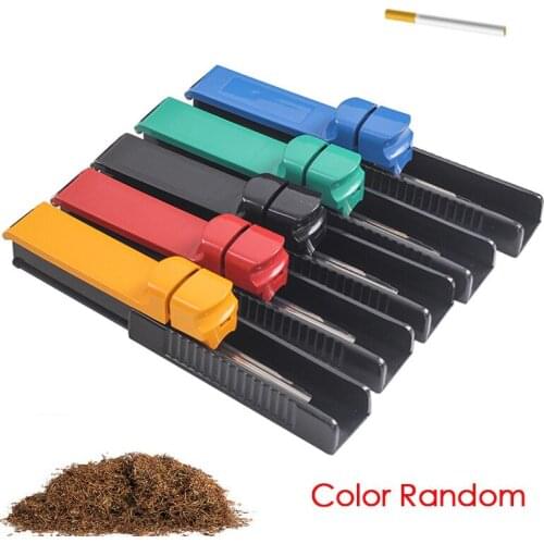 8mm Single Tube Cigarette Filling Roller Maker Manual Cigarette Tobacco Rolling Machine Smoke Injector Smoking Useful Gadgets
