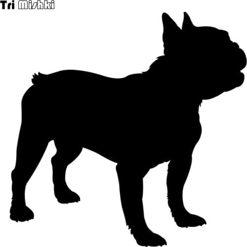 Tri Mishki HZX368# 15*15cm french-bulldog on board car sticker auto funny car stickers