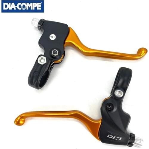 Bike V Brake Lever 22.2mm Folding Bike City Bicycle Mountain Bike Brake Levers Universal C-Caliper Roller Brake Handle DIA-COMPE