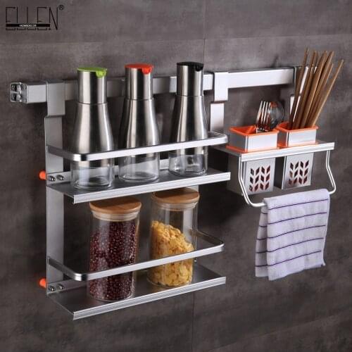 Vidric Aluminum Kitchen Storage Holders Kitchen Shelf Knife Tool holder Wall Mounted Kitchen Kitchen Shelf Hook EK8801C