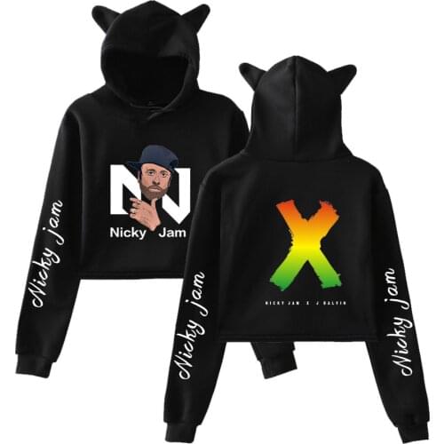 2020 New nicky jam Cat Hoodie Sweatshirts Internet Celebrity Print Fashion hip-hop Women Autumn Winter Sweatshirts Tops