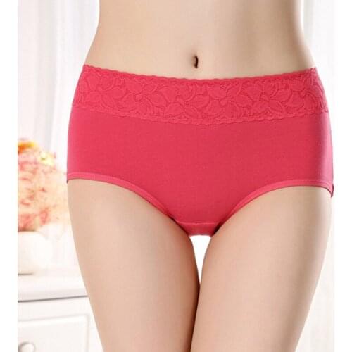 Women Cotton Panties 2021 Hot Stylish Simple Pure Cotton Mid-Waist Panties Breathable And Comfortable High Quality Lace Panties