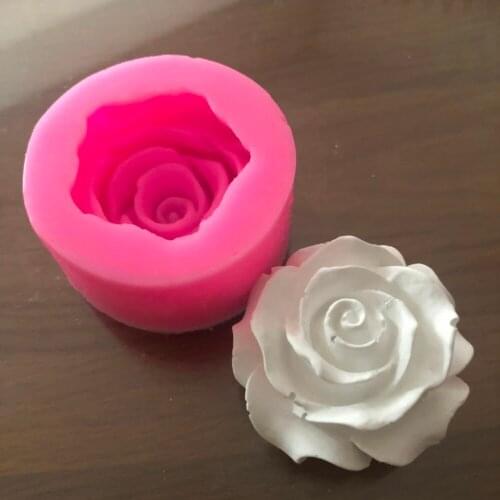 2020 Flower Bloom Rose Shape Silicone Fondant Soap 3D Cake Mold Jelly Candy CCupcake hocolate Decoration Baking Tool Moulds