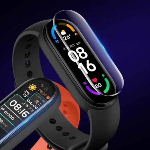 5pcs Soft TPU Clear Protective Film Smartband Guard Cover For Xiaomi Mi Band 6/5/4 Smart Miband Full Screen Protector Accessory