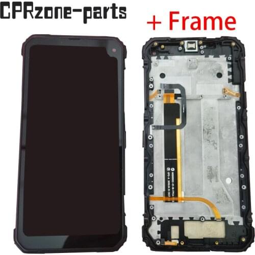 6.88" Black With Frame For Blackview BV6100 lcd display with touch screen digitizer sensor panel assembly