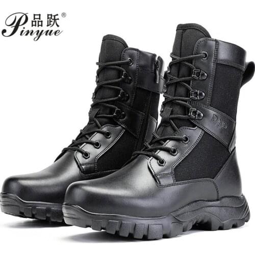 Mens Ultralight Tactical Combat Boots Outdoor Military Training Hiking Hunting Climbing Breathable Waterproof Desert High Shoes