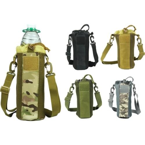 500ML Outdoor Tactical Molle Water Bottle Pouch Nylon Military Canteen Cover Holster Outdoor Travel Kit Kettle Bag Accessories
