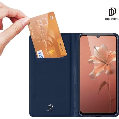 For VIVO V20 DUX DUCIS Skin Pro Series Flip Cover Luxury Leather Wallet Case Full Good Protection Steady Stand
