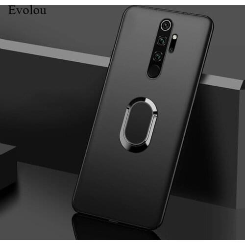 For Xiaomi Redmi note 9S 8 7 6 5 4 8A 7A 6A 5A 4A 4X K20 pro Case Cover Matte Silicone Soft Finger Ring Magnet Phone Stand Cases