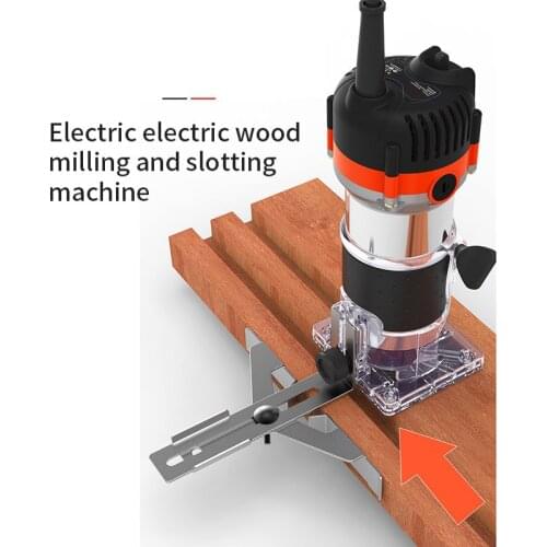 800w 30000rpm Wood Router Tool Combo Kit Electric Woodworking Machines Power Carpentry Manual Trimmer Tools With Milling Cutter