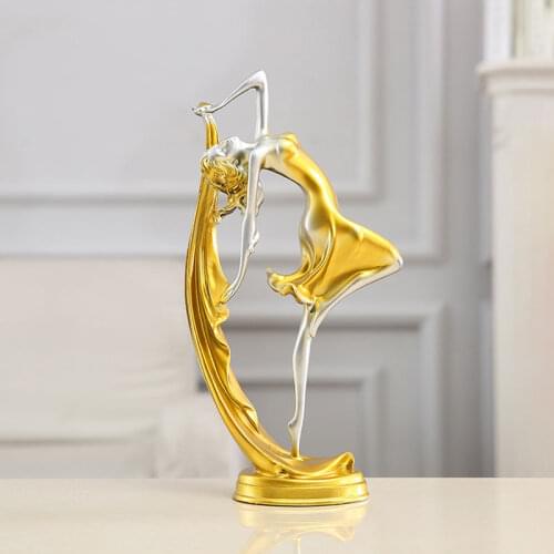European Home Statue Decoration Ornaments Modern Creative Wedding Gift Accessories One Piece Resin Figurine Beauty Figurines
