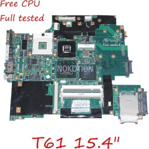 FRU: 43Y9047 11S42X6803 Main board for Lenovo IBM thinkpad R61 T61 15.4" Laptop Motherboard 965PM 42W7652 DDR2 free cpu works