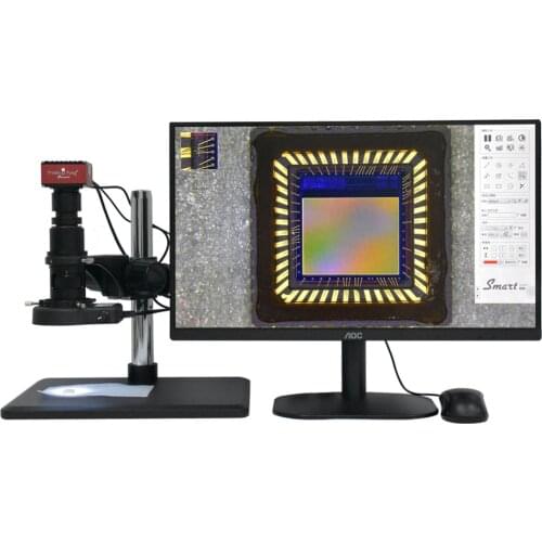 HD SONY Sensor IMX385 2K 1080P Industrial Electronic Video Precision Measurement Microscope Full Focus Magnifier Welding Repair