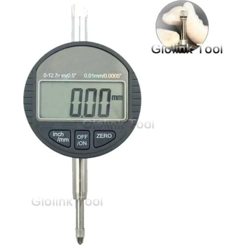 0-12.7mm/1" Range Gauge Digital Dial indicator Precision Tool 0.01mm/0.5" Tester Tools Dial Indicator Gauge With Retail Box