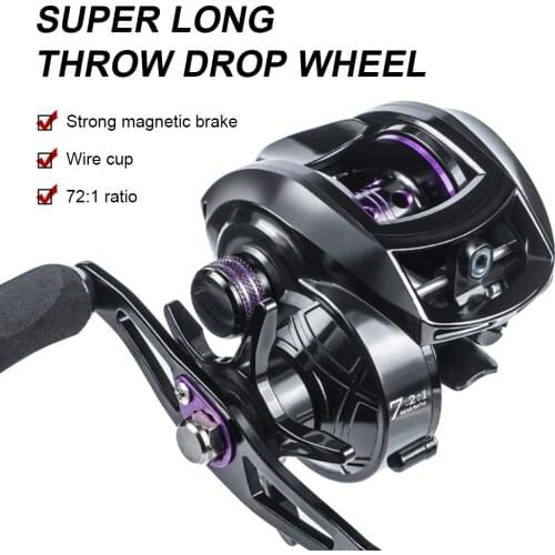 Alloy Baitcasting Reel Precision Gear Magnetic Brake System 8kg Max Drag High Speed Fishing Reels for Fisherman