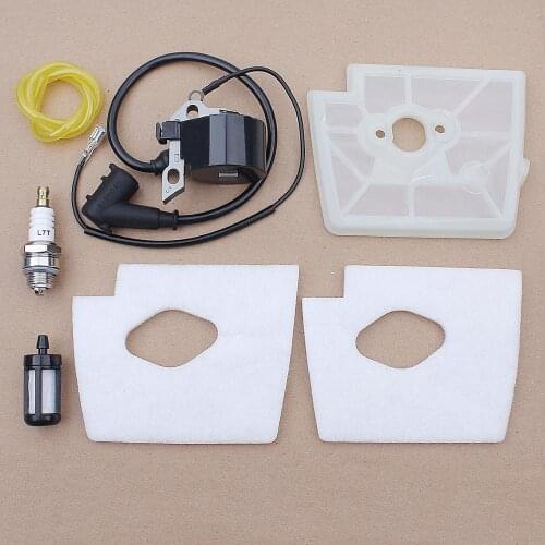 Ignition Coil Air Fuel Filter Kit For Stihl FS160 FS220 FR220 FS280 FS290 Trimmer 00004001302, 4119 120 1600, 4119 141 0300