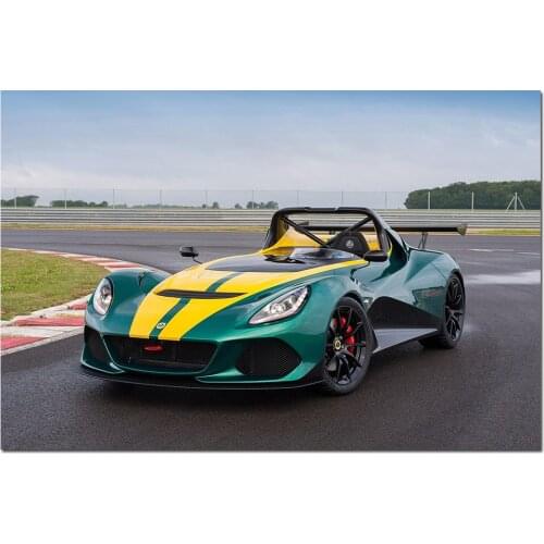 Lotus 3 Eleven Sport Car Poster Wall Art Canvas Cloth Fabric Print Painting Wall Picture for Living Room