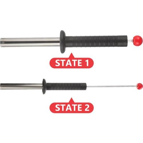 Magnetic Retrieving Baton with Release Handle Magnetic Swarf Collector