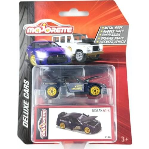 Majorette1/64 Luxury Nissan GTR Ford Mustang Land rover Diecast Collection of Simulation Alloy Car Model Children Toys