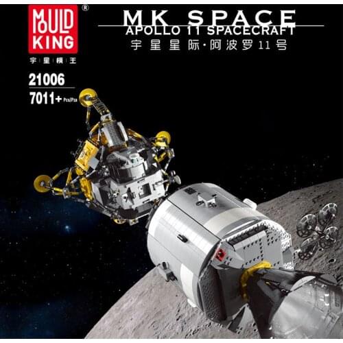 MOULD KING 21006 MOC Stars Creative Toys APOLLO11 Saturn V Spacecraft model Building Blocks Bricks Toys Gift