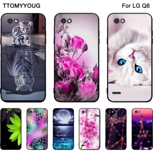 For LG Q6 Q6a Q6+ M700 M700N Soft Silicone Back Phone Case For lg q6 q6+ q6a M700A m700 Protective Shells TPU Cover Fundas Bags