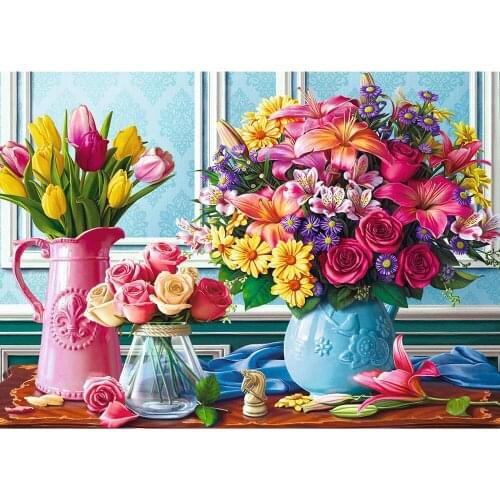 Dpsprue 5D DIY Diamond Painting Full Square/Round Cross stitch Kit Mosaic Flower Scenery Diamond Embroidery Gift LM03