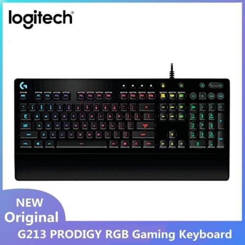 New Logitech G213 PRODIGY RGB Gaming Keyboard Mechanical Gaming Keyboard for Laptop PC