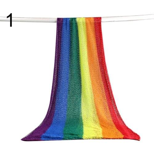 Hot Sale 60% Newborn Blanket Photo Prop Colorful Stripe Swaddle Infant Baby Stretch Blanket Newborn Photo Prop Swaddle