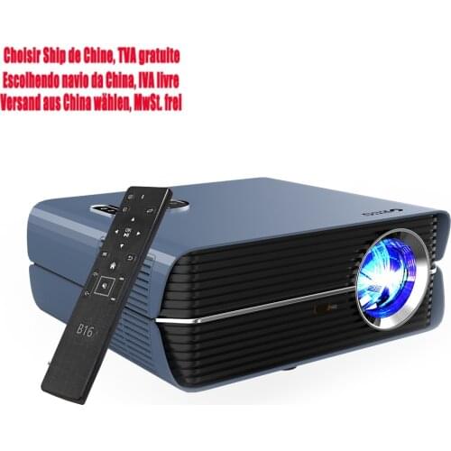 Full Hd 1080P Projector Home Theater Beamer Movie 6000 Lumens Wireless Airplay Freeshipping Video Led Projector For Mobile Phone