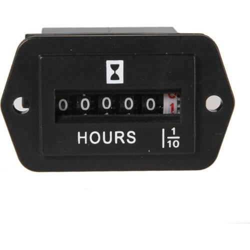 High Accuracy Hour Meter DC 6V-80V Hour Meter Hourmeter Gauge for Boat Car Truck Engine Rhombus Car Engine Timer