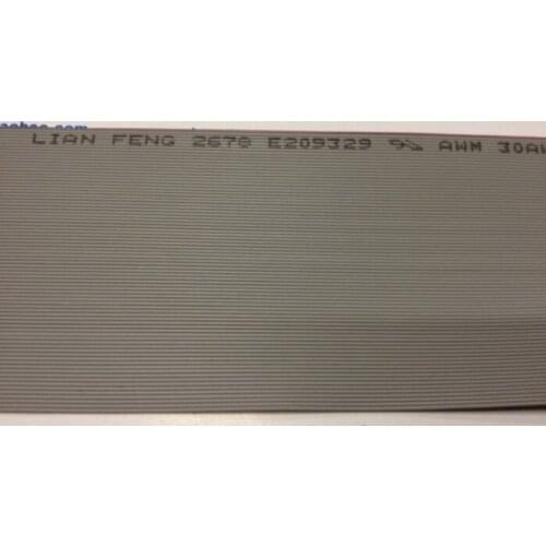 Connecting wire gray wire 0.635mm, wire spacing 80p, suitable for 1.27mm 30awg