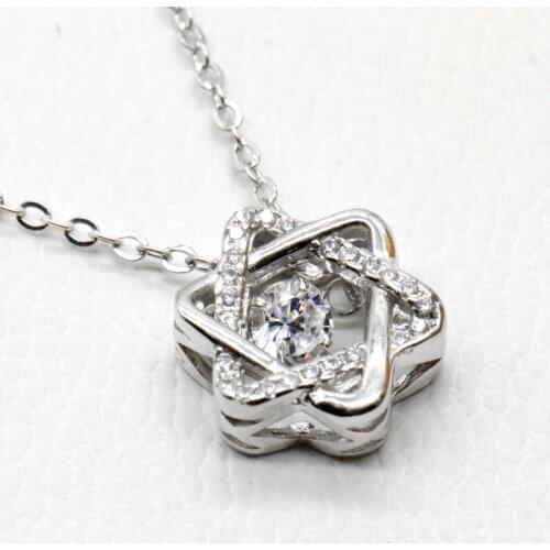 925 Sterling Silver David Star Necklaces & Pendants for Wmomen Fashion Wedding Party Jewelry Gifts