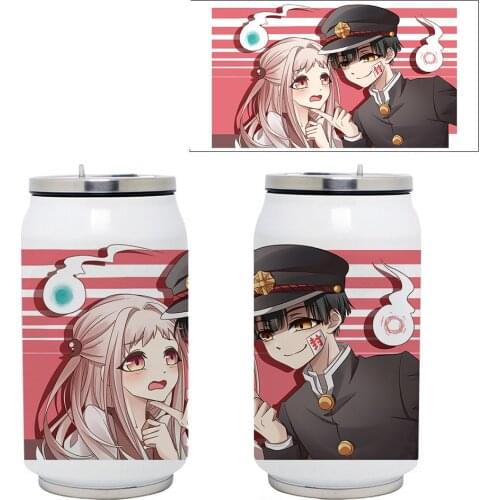 DIY Heat Transfer Thermos Mug Anime Toilet Bound Hanako Kun Yashiro Nene Anime Vacuum Flasks Cartoon Printed Gift for Adult Kids