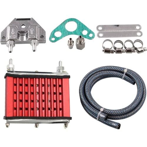 Universal Motorcycle Engine Oil Cooler Cooling Radiator For 50cc 70cc 90cc 110cc 125cc Dirt Pit Bike ATV