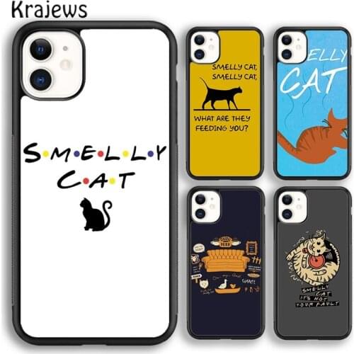 Krajews FRIENDS FUNNY TV SHOW PHOEBE SMELLY CAT Phone Case Cover For iPhone 5 SE 6s 7 8 plus X XR XS 11 12 pro max Galaxy S9 S10