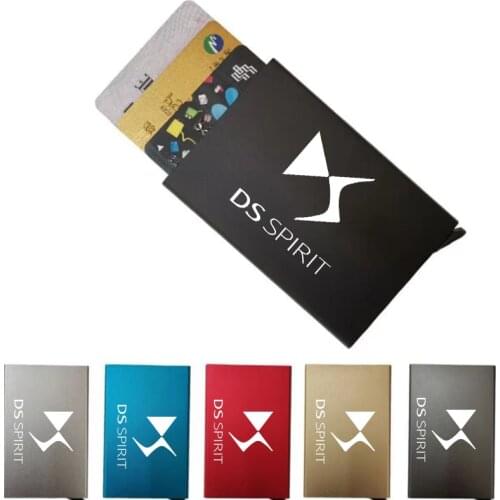 RFID Anti-theft Smart Holder Thin ID Card Holder Automatically Solid Bank Credit Card For DS SPIRIT DS3 DS4 DS4S DS5 DS 5LS DS6